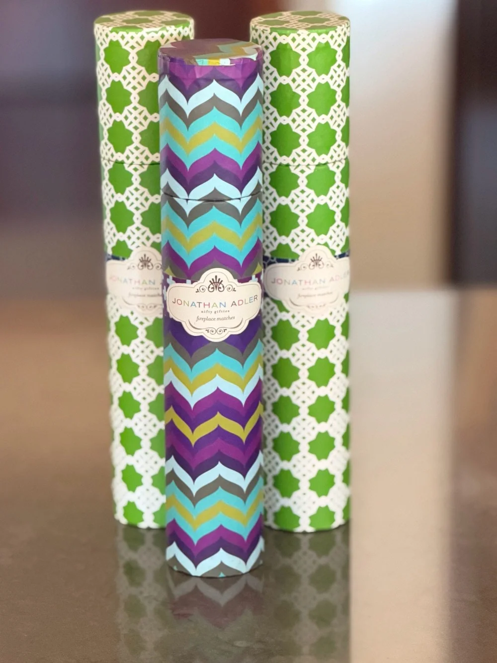 Jonathan Adler Nifty Gifties Fireplace Matches - Decorative Tube